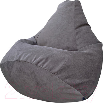 Бескаркасное кресло Flagman Груша Макси XXL Г2.5-66 (серый)