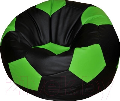 Бескаркасное кресло Flagman Мяч Стандарт М1.1-24 (черный/салатовый)