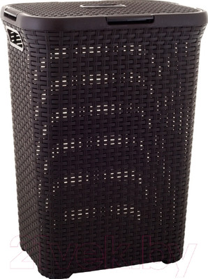 Корзина для белья Curver Natural Style 00707-210-01 / 189206 (темно-коричневый)