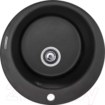 Мойка кухонная Zigmund & Shtain Kreis 480 (черный базальт)