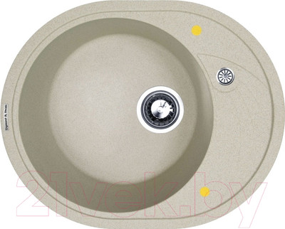 Мойка кухонная Zigmund & Shtain Kreis OV 575 (речной песок)