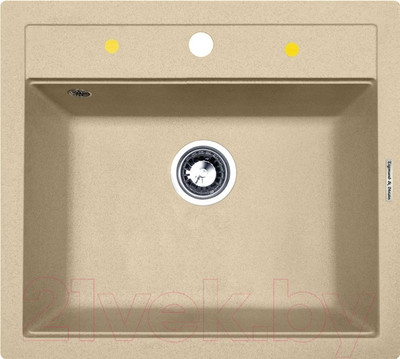 Мойка кухонная Zigmund & Shtain Platz 560 (молодое шампанское)