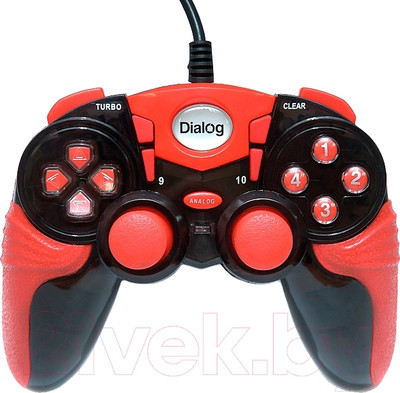 Геймпад Dialog Action GP-A15 (черный/красный)