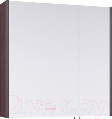 Шкаф с зеркалом для ванной Aqwella Командор / Kom.04.07/VM