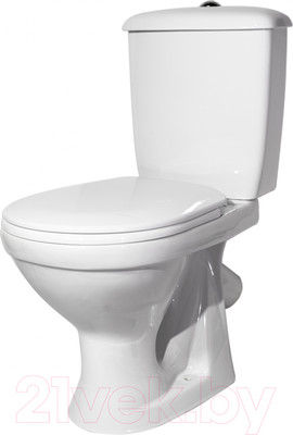 Унитаз напольный Оскольская керамика Суперкомпакт (белый, косой выпуск)