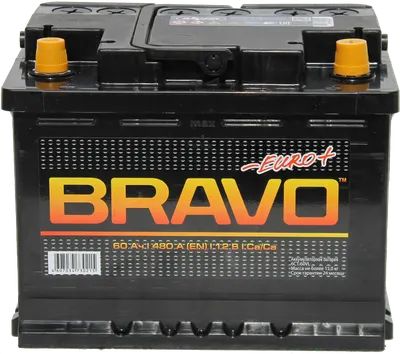 Автомобильный аккумулятор BRAVO 6СТ-60 Евро / 560010009 (60 А/ч)