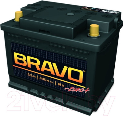 Автомобильный аккумулятор BRAVO 6СТ-60 Евро / 560010009 (60 А/ч)