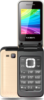 Мобильный телефон Texet TM-204 (бежевый)
