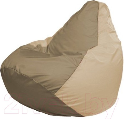 Бескаркасное кресло Flagman Груша Мини L Г0.1-87 (темно-бежевый/светло-бежевый)