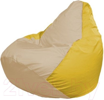 Бескаркасное кресло Flagman Груша Мини L Г0.1-148 (светло-бежевый/желтый)