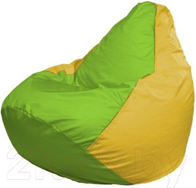 Бескаркасное кресло Flagman Груша Мини L Г0.1-167 (салатовый/желтый)