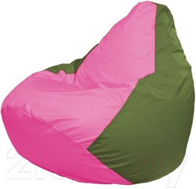 Бескаркасное кресло Flagman Груша Мини L Г0.1-198 (розовый/оливковый)