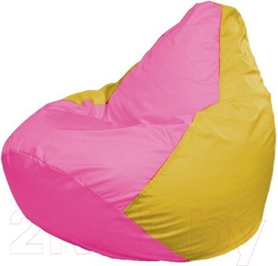 Бескаркасное кресло Flagman Груша Мини L Г0.1-201 (розовый/желтый)