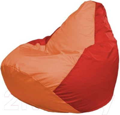 Бескаркасное кресло Flagman Груша Мини L Г0.1-217 (оранжевый/красный)
