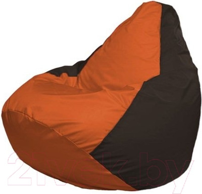 Бескаркасное кресло Flagman Груша Мини L Г0.1-218 (оранжевый/коричневый)