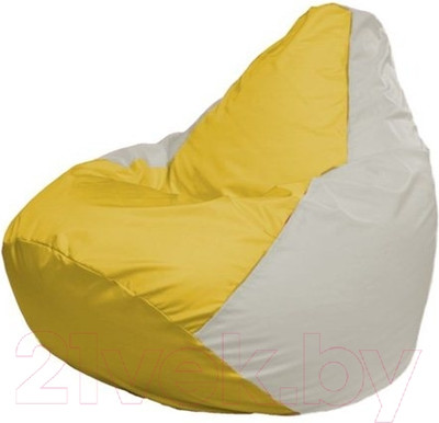 Бескаркасное кресло Flagman Груша Мини L Г0.1-266 (желтый/белый)