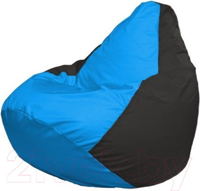 Бескаркасное кресло Flagman Груша Мини L Г0.1-267 (голубой/черный)