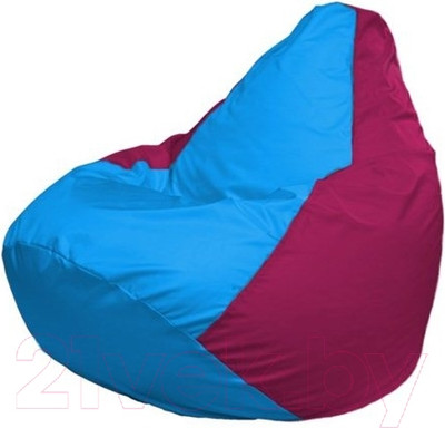 Бескаркасное кресло Flagman Груша Мини L Г0.1-268 (голубой/фуксия)