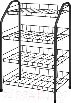 Полка для обуви Ника ЭТ2 (черный)