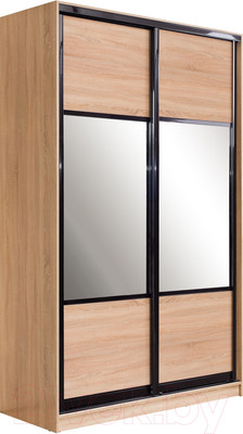 Шкаф-купе Евва 14 SSG.01 / АЭП ШК.2 02 (сонома/ венге глянец)