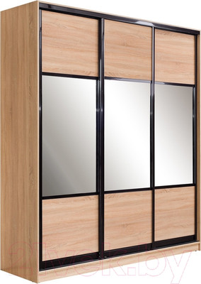 Шкаф-купе Евва 21 SSG.01 / АЭП ШК.3 02 (сонома/венге глянец)