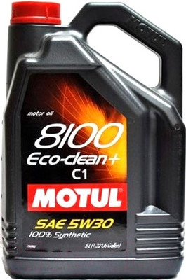 Моторное масло Motul 8100 Eco-clean+ 5W30 / 101584 (5л)