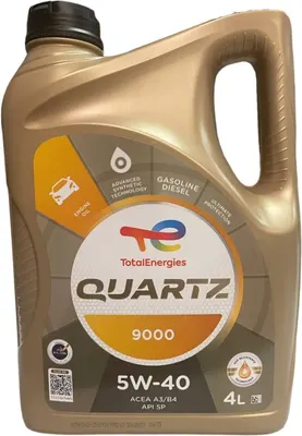 Моторное масло Total Quartz 9000 5W40 148597/213674 (4л)