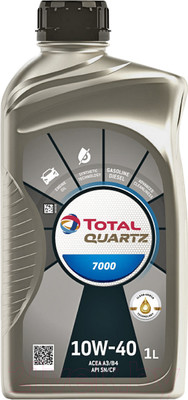 Моторное масло Total Quartz 7000 10W40 / 201528 / 214110 (1л)