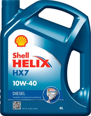 Моторное масло Shell Helix HX7 10W40 Diesel (4л)