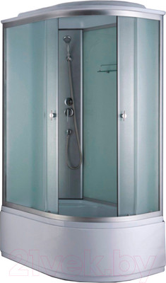 Душевая кабина Coliseum Simple T-120 L (белый/матовое стекло)