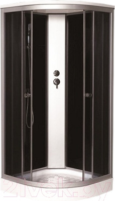 Душевая кабина Coliseum TM-90 (черный/тонированное стекло)