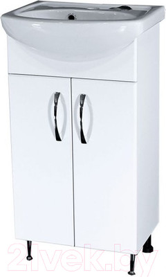 Тумба под умывальник СанитаМебель Камелия-61.13 Д2 (белый)