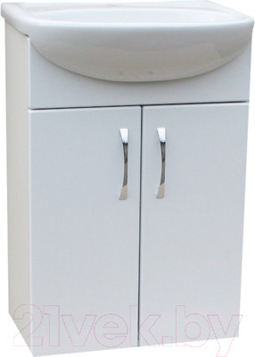 Тумба под умывальник СанитаМебель Камелия-62 Д2 (белый)