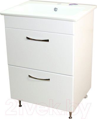 Тумба под умывальник СанитаМебель Камелия-64.79 Д2 (белый)