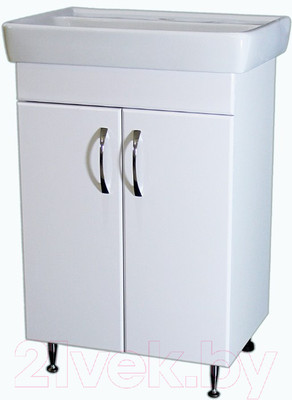 Тумба под умывальник СанитаМебель Камелия-64.89 Д2 (белый)