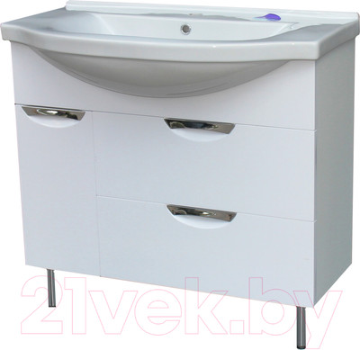 Тумба под умывальник СанитаМебель Эмили-601.900 (белый)