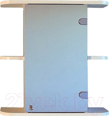 Шкаф с зеркалом для ванной СанитаМебель Камелия-03.50 (правый, белый)