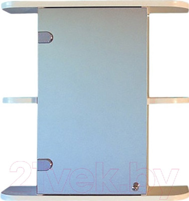 Шкаф с зеркалом для ванной СанитаМебель Камелия-03.60 (левый, белый)