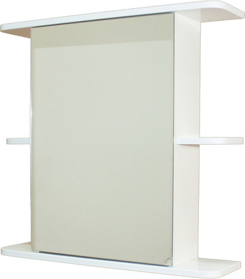 Шкаф с зеркалом для ванной СанитаМебель Камелия-05 (правый, белый)