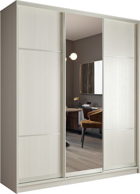 Шкаф-купе Евва 18 BBZ.02 / АЭП ШК.3 03 (Бодега/жемчуг зерно)