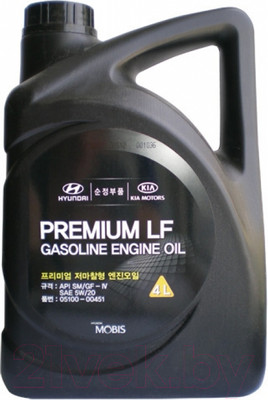Моторное масло Hyundai/KIA Premium LF Gasoline 5W20 / 0510000451 (4л)