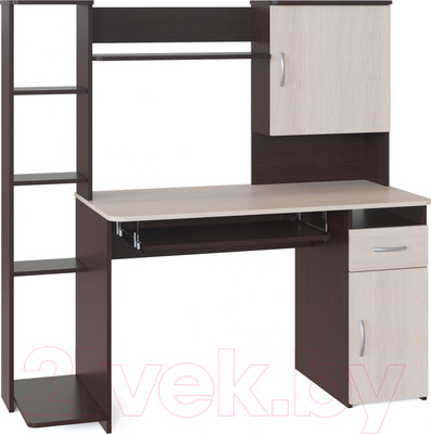 Компьютерный стол Сокол-Мебель КСТ-11.1 (венге/беленый дуб)