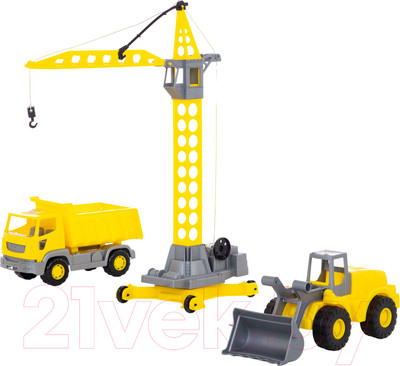 Набор игрушечных автомобилей Полесье Агат / 57150 (в коробке)