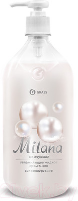 Мыло жидкое Grass Milana Жемчужное / 126201 (1л)
