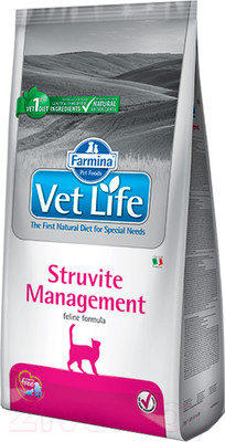 Сухой ветеринарный корм для кошек Farmina Vet Life Struvite Management (2кг)