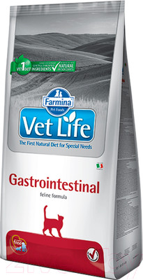 Сухой ветеринарный корм для кошек Farmina Vet Life Gastrointestinal (5кг)
