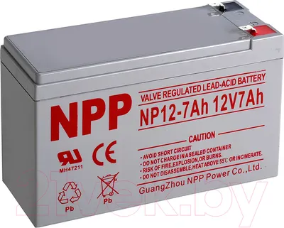 Аккумуляторная батарея NPP NP12 7Ah 12V F1