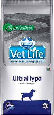 Сухой ветеринарный корм для собак Farmina Vet Life UltraHypo (2кг)