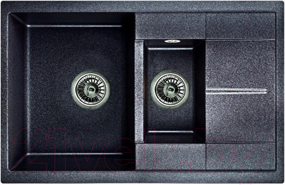 Мойка кухонная GRANULA GR-7802 (шварц)
