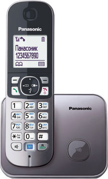 Беспроводной телефон Panasonic KX-TG6811 (серый металлик)